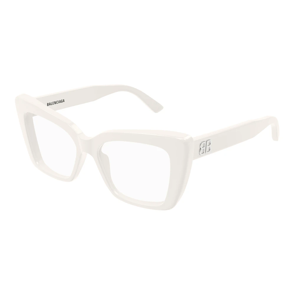 Balenciaga Unisex White Glasses, 52 Mm, Eyewear Frames