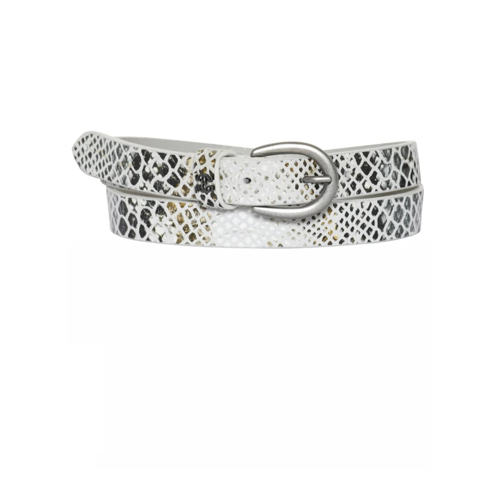 Gustav Leren Riem met Slangenpatroon Multicolor Dames