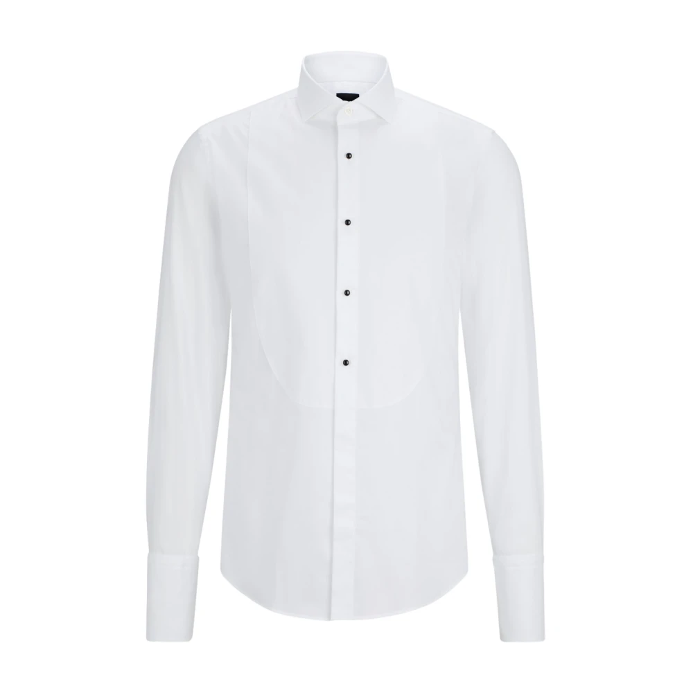 Boss Heren Casual Katoenen Overhemd White Heren