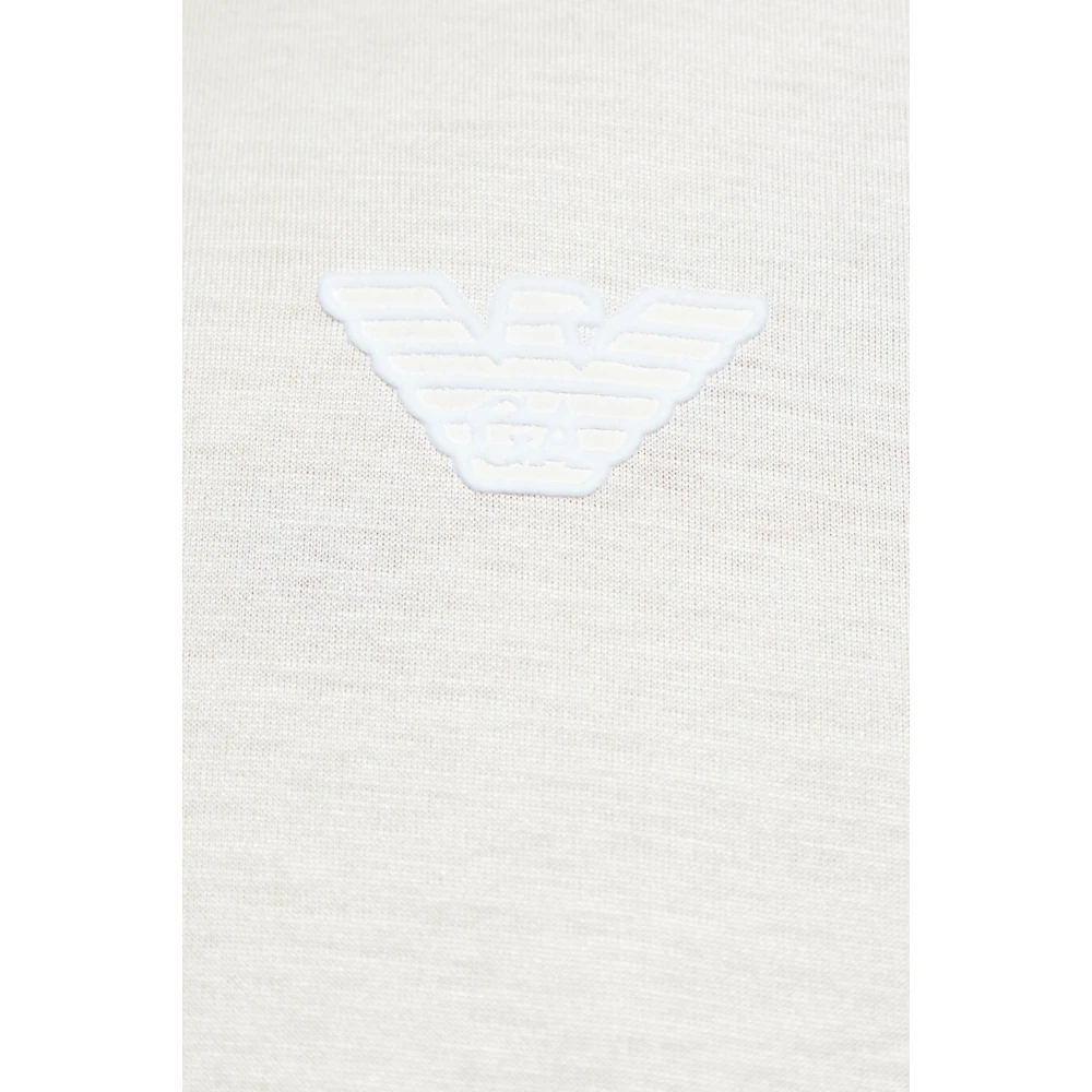 Emporio Armani T-shirt met logo White Heren