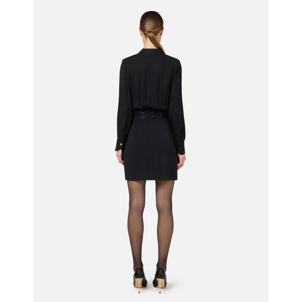 Elisabetta Franchi Zwarte jurk Black Dames
