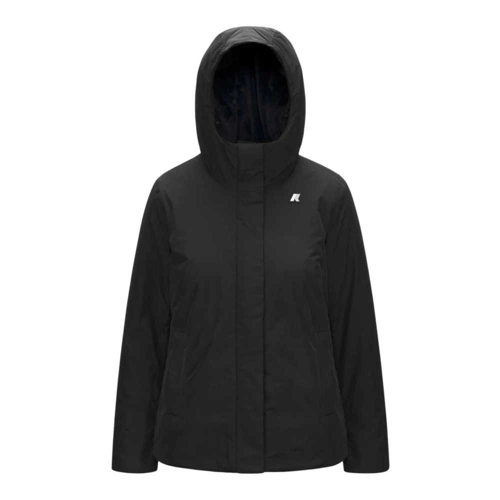 K-Way Donna Nero Giacche, 2XL, New,