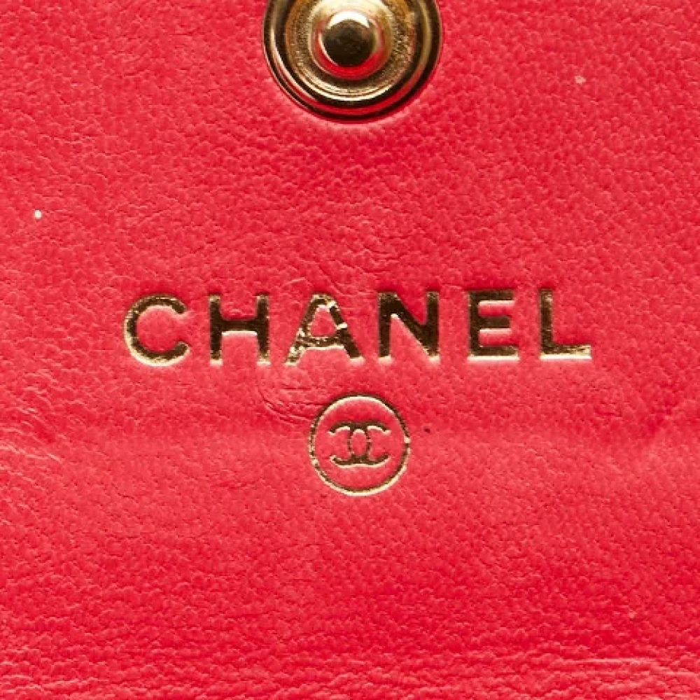Chanel Vintage Pre-owned Leather wallets Pink Dames