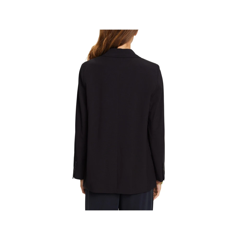 Esprit Geweven Blazer Black Dames