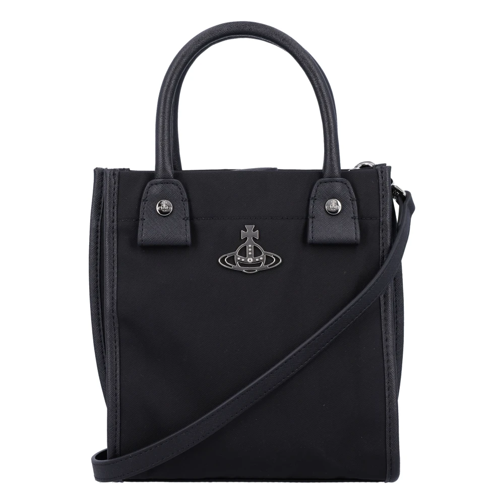 Vivienne Westwood Zwarte Teddy Small Tote Handtas Black Dames