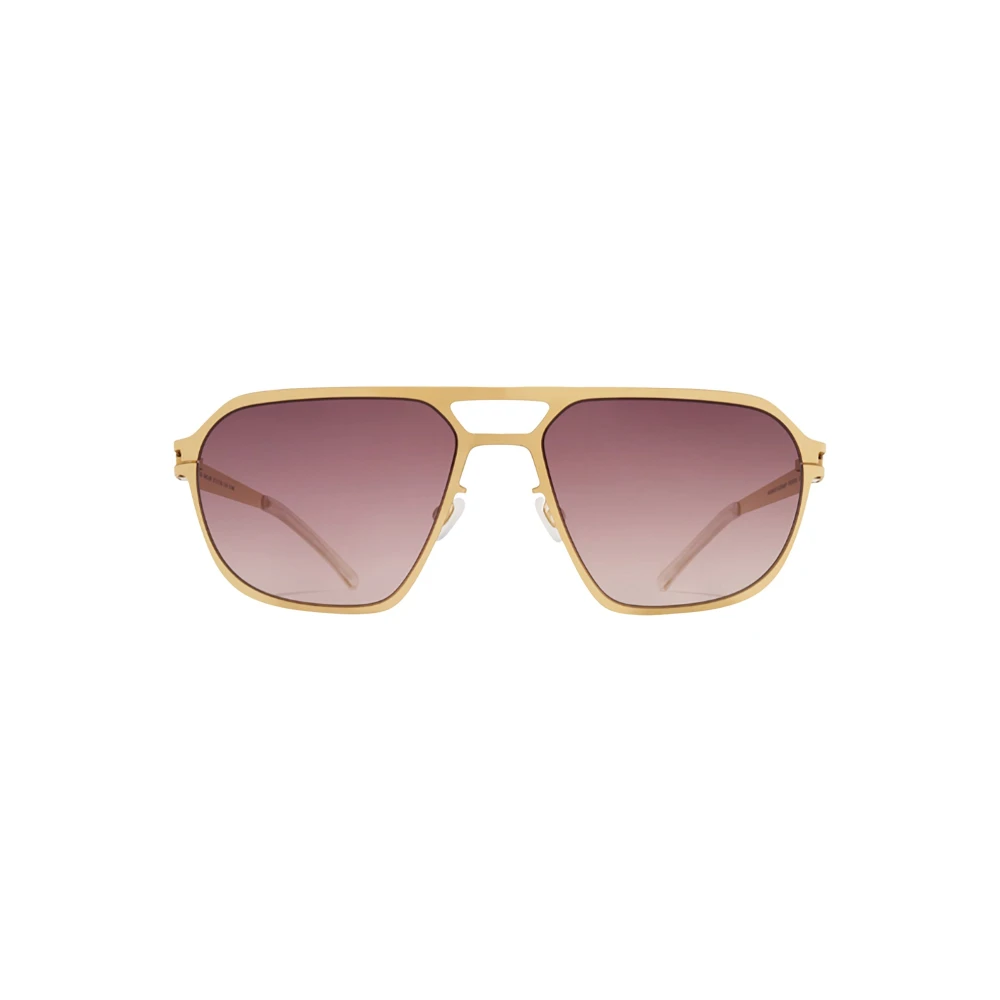 Mykita Women's Yellow Metallic Sunglasses Stylish Lightweight Accessories