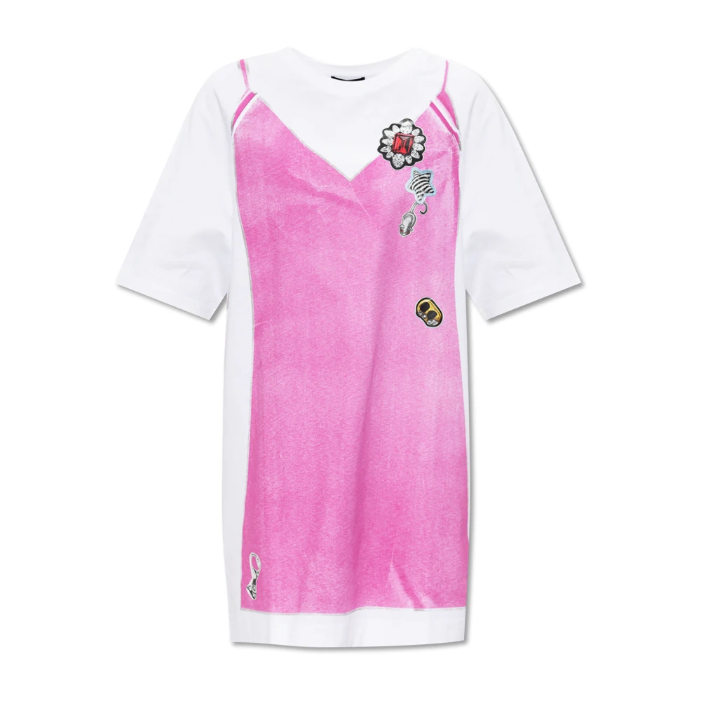 Marc Jacobs Gedrukte Jurk Pink Dames