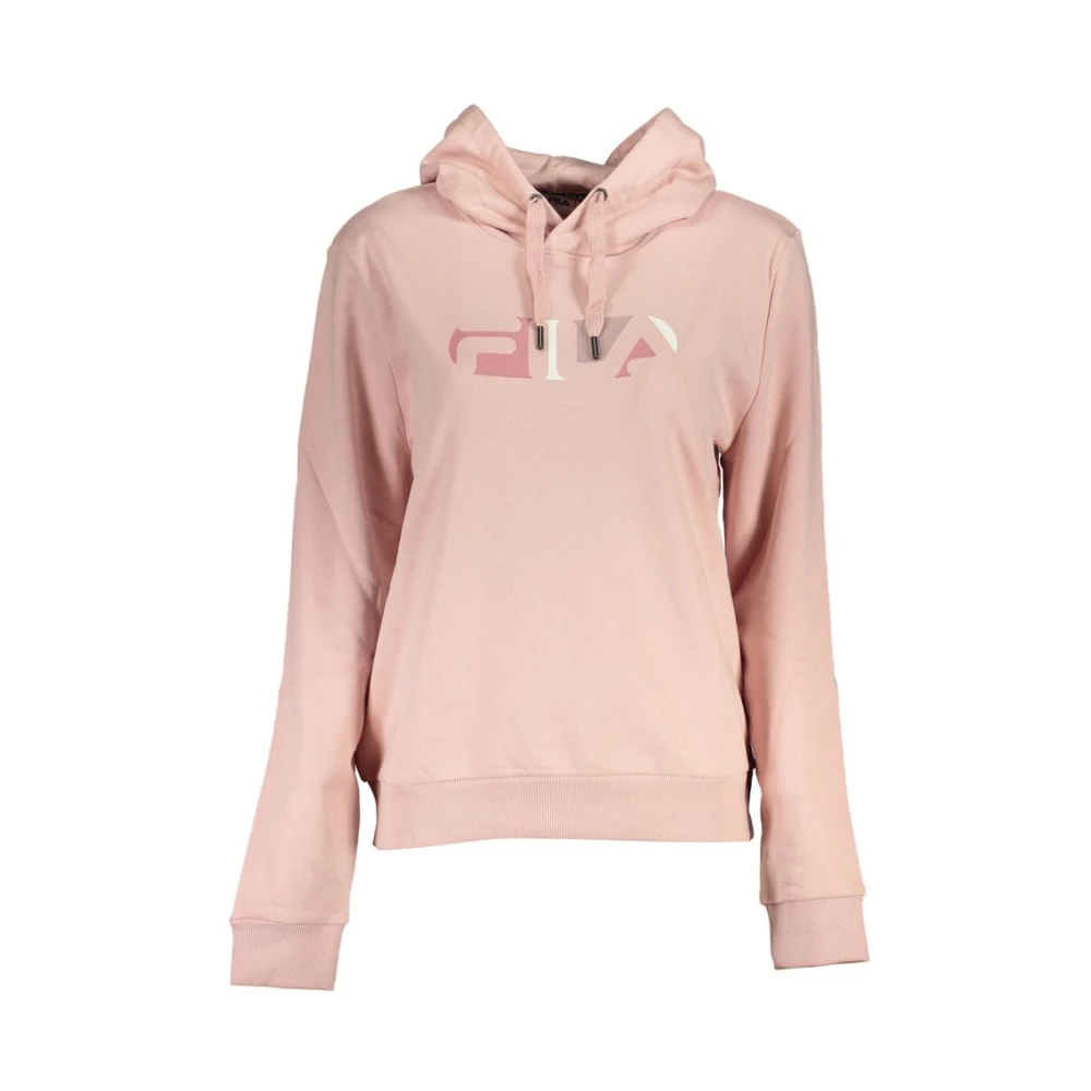 Fila Roze Hoodie van Fleece met Logo Pink Dames
