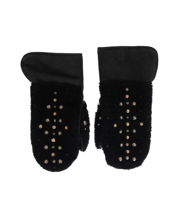 gants-noirs-en-shearling-cloutes