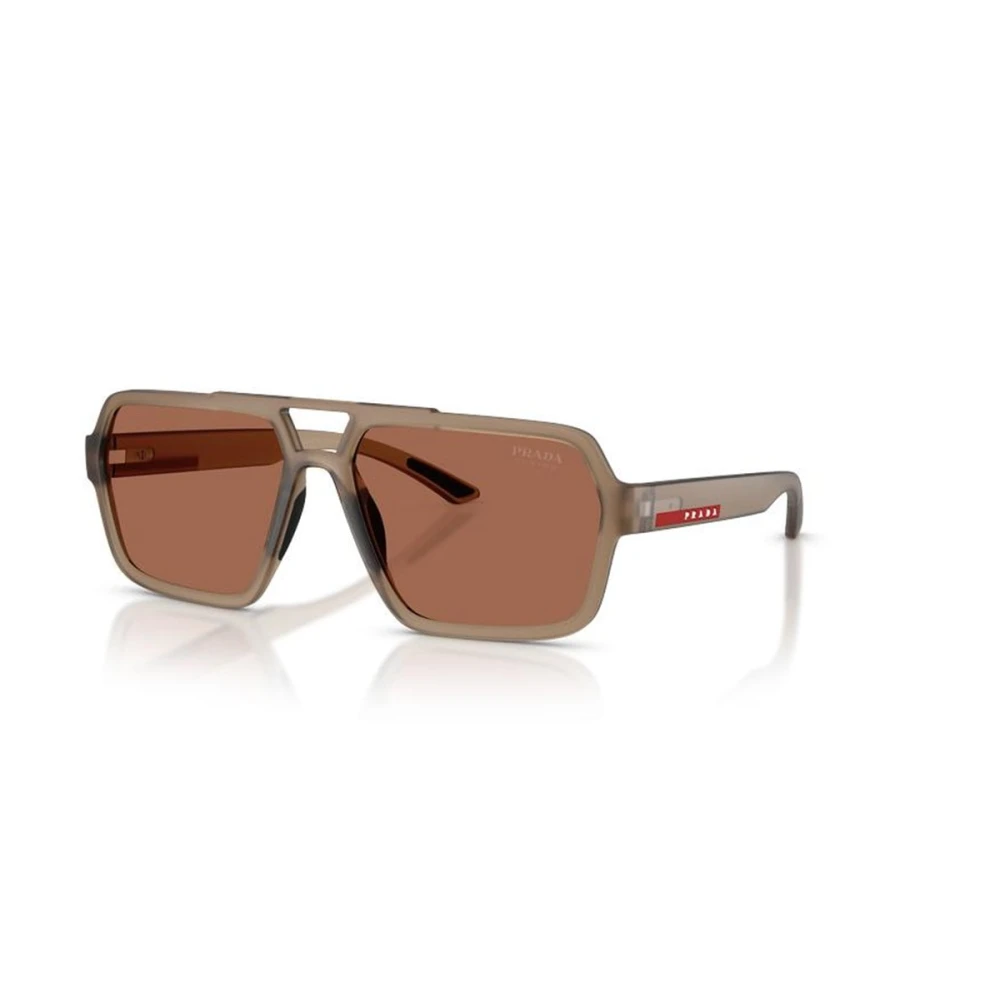 Prada Linea Rossa Brown Ps A06s 29F50a Man Sunglasses Injected Pilot Normal - Image 2