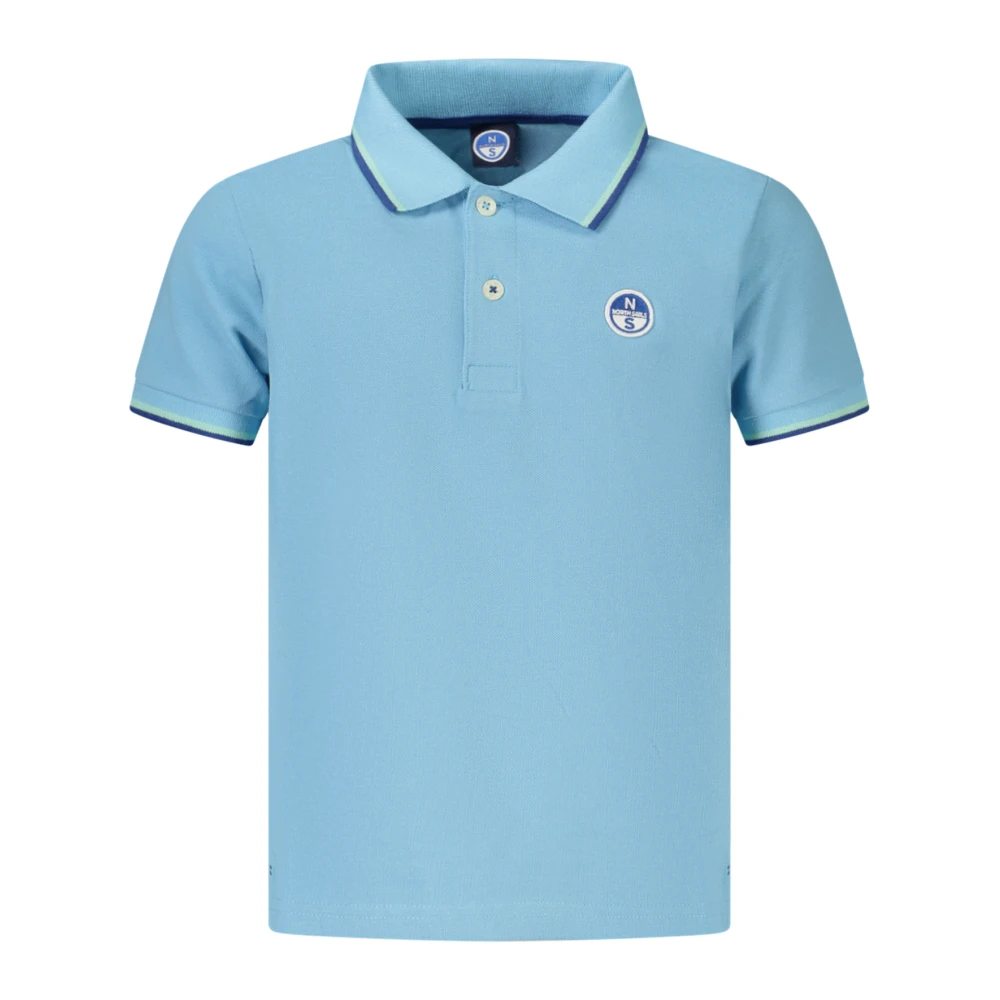 North Sails , Kids Short Sleeve T-Shirts, Unisex, Blue, 14 Y, Short-Sleeved Polo Shirt