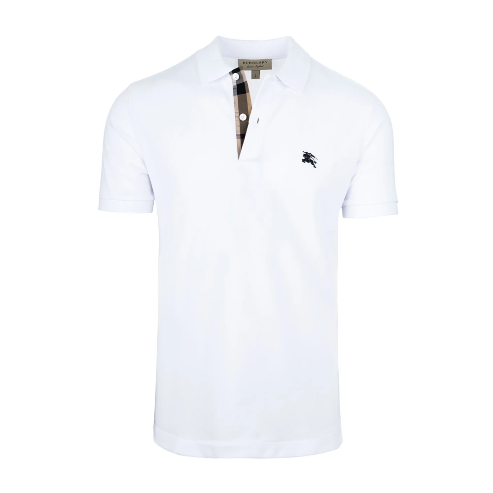 Burberry Herr Polo Skjorta med Knappar White, Herr