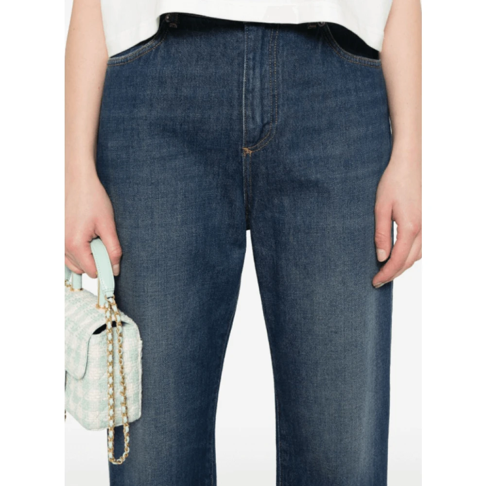 Dolce & Gabbana Blauwe Tapered Jeans met Klassieke Stijl Blue Dames