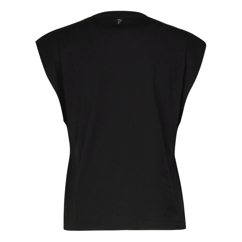 Dondup Zwarte T-shirt voor mannen Black Dames
