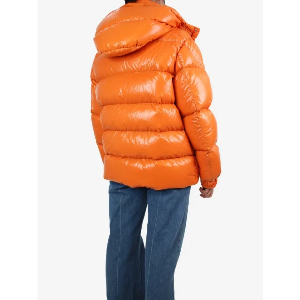 Moncler Pre-owned Fabric outerwear Orange Dames
