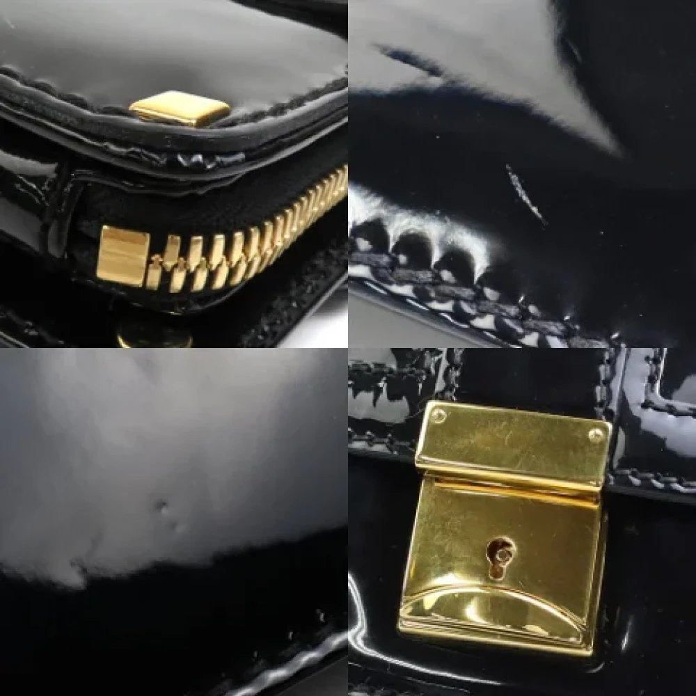 Valentino Vintage Pre-owned Fabric shoulder-bags Black Dames