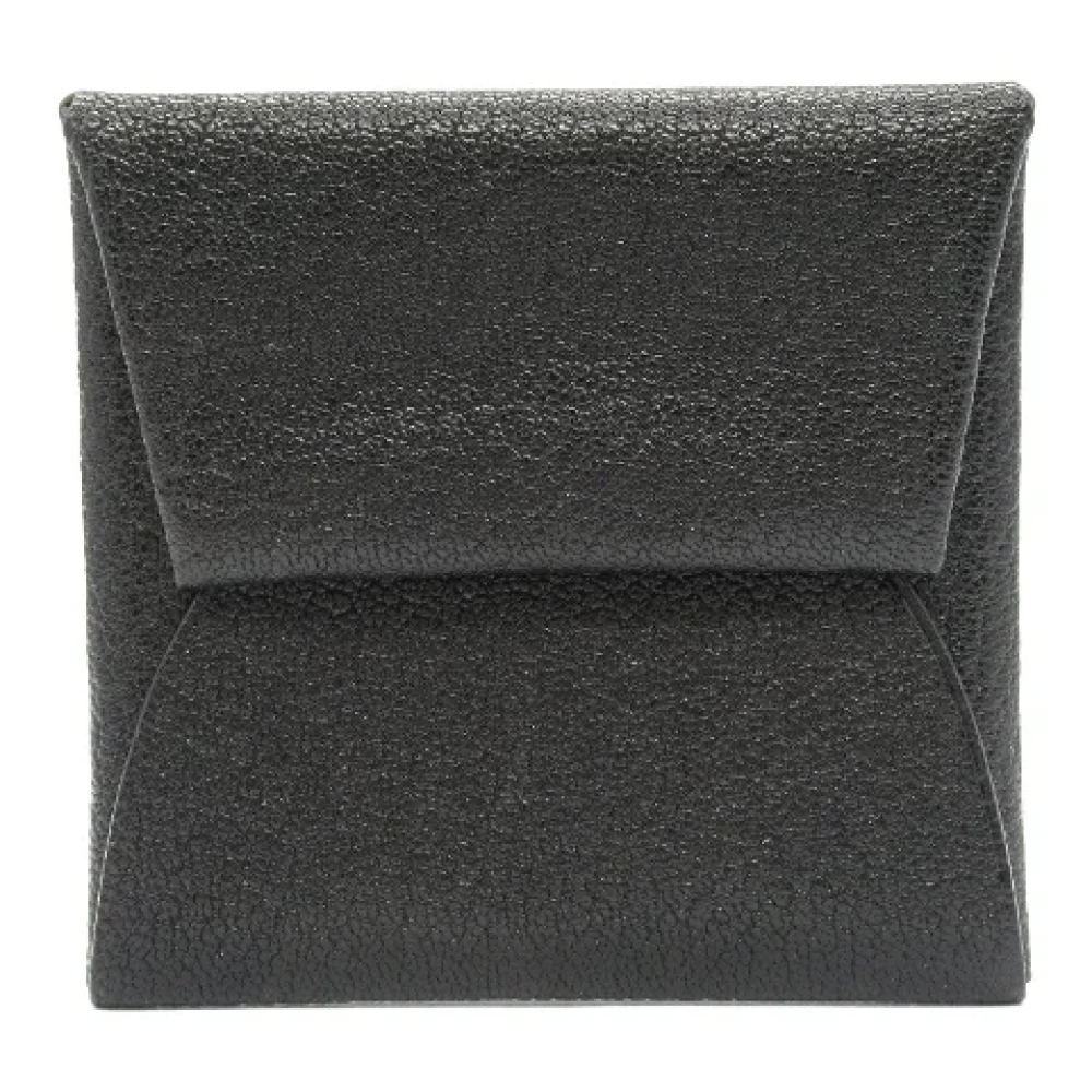 Hermès Vintage Pre-owned Leather wallets Black Dames