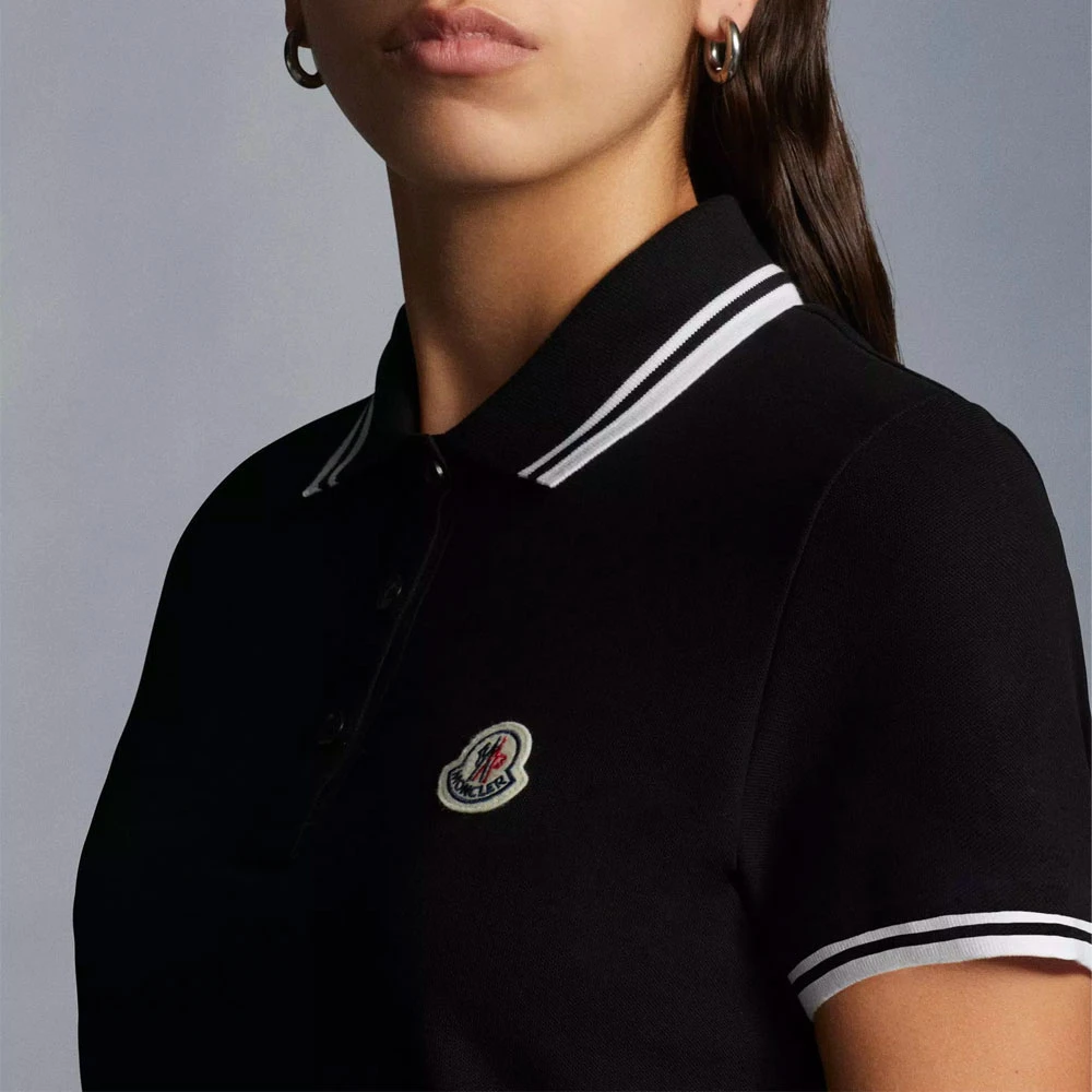 Moncler Polo Shirts Black Dames