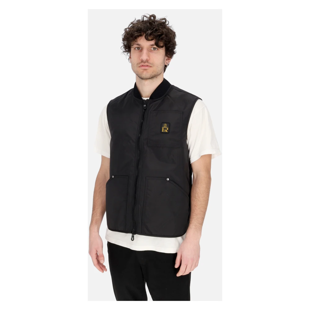 RefrigiWear Zwarte Originele Vest met Ritssluiting Black Heren