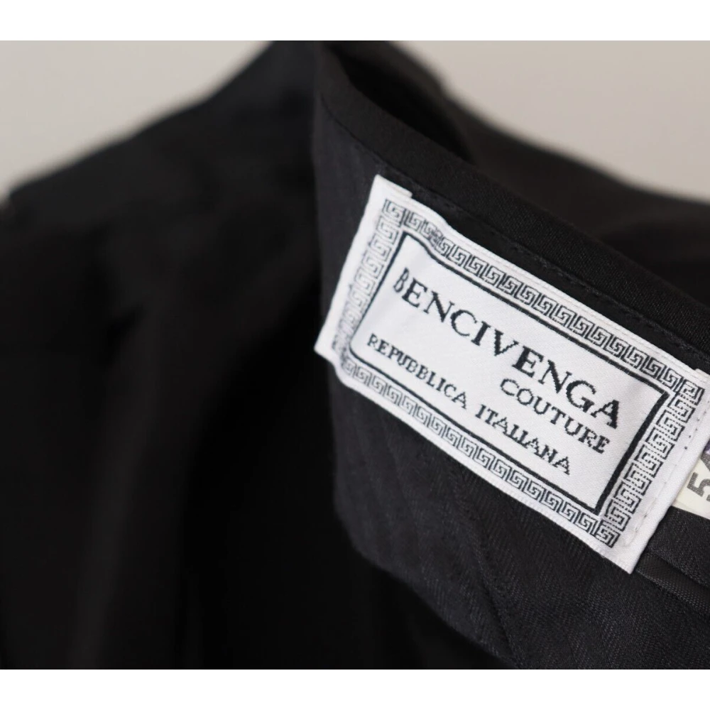 Bencivenga Elegante Zwarte MainLine Broek Black Heren