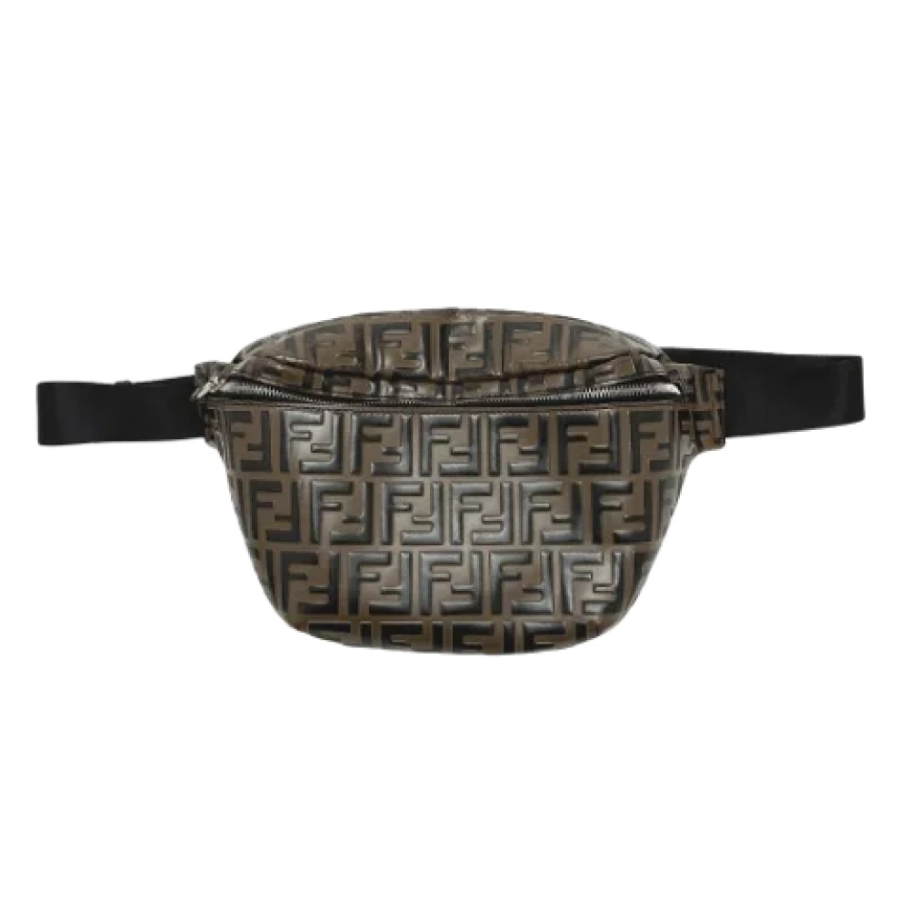 Fendi Vintage Pre-owned Leather fendi-bags Brown Heren
