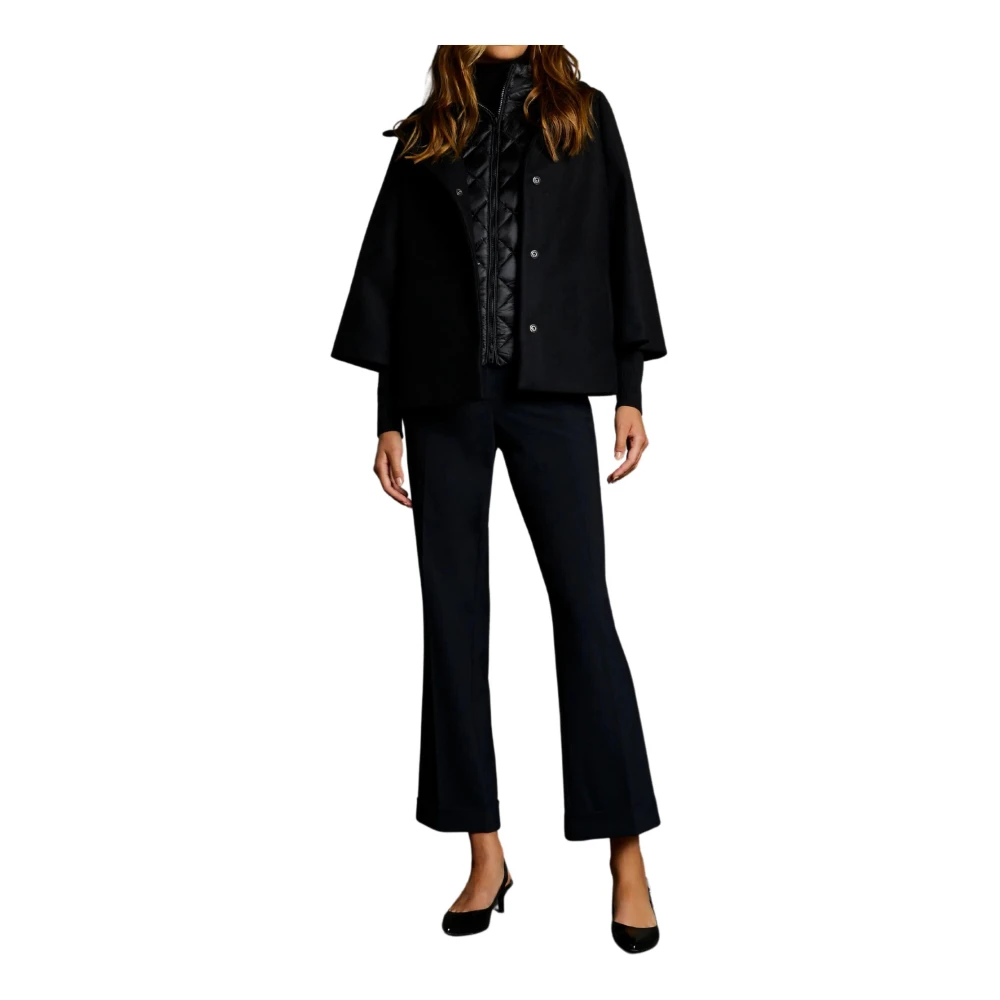 Fay Elegante Wollen Jas Black Dames