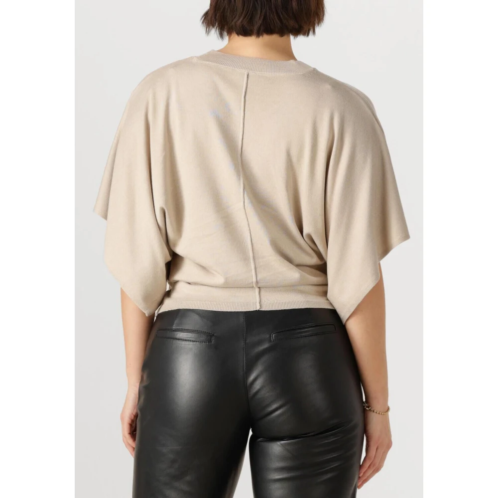 Est'Seven Veelzijdige Suzette Top voor Vrouwen Beige Dames
