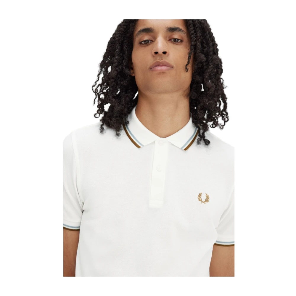 Fred Perry Klassiek Polo Shirt voor Mannen White Heren