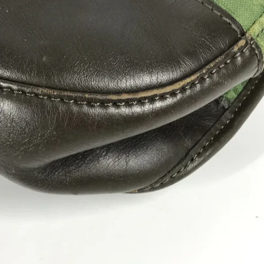 Louis Vuitton Vintage Pre-owned Cotton louis-vuitton-bags Green Dames