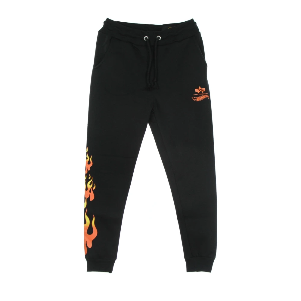 Alpha Industries Men's Black Flame Jogger Joggers - Sweatpants - Xs - Trousers