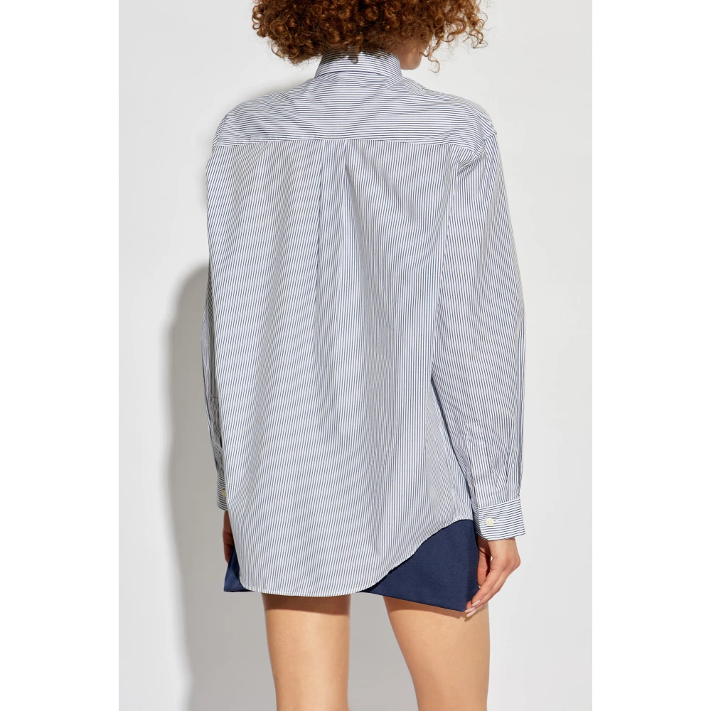 Sporty & Rich Katoenen shirt van White Dames