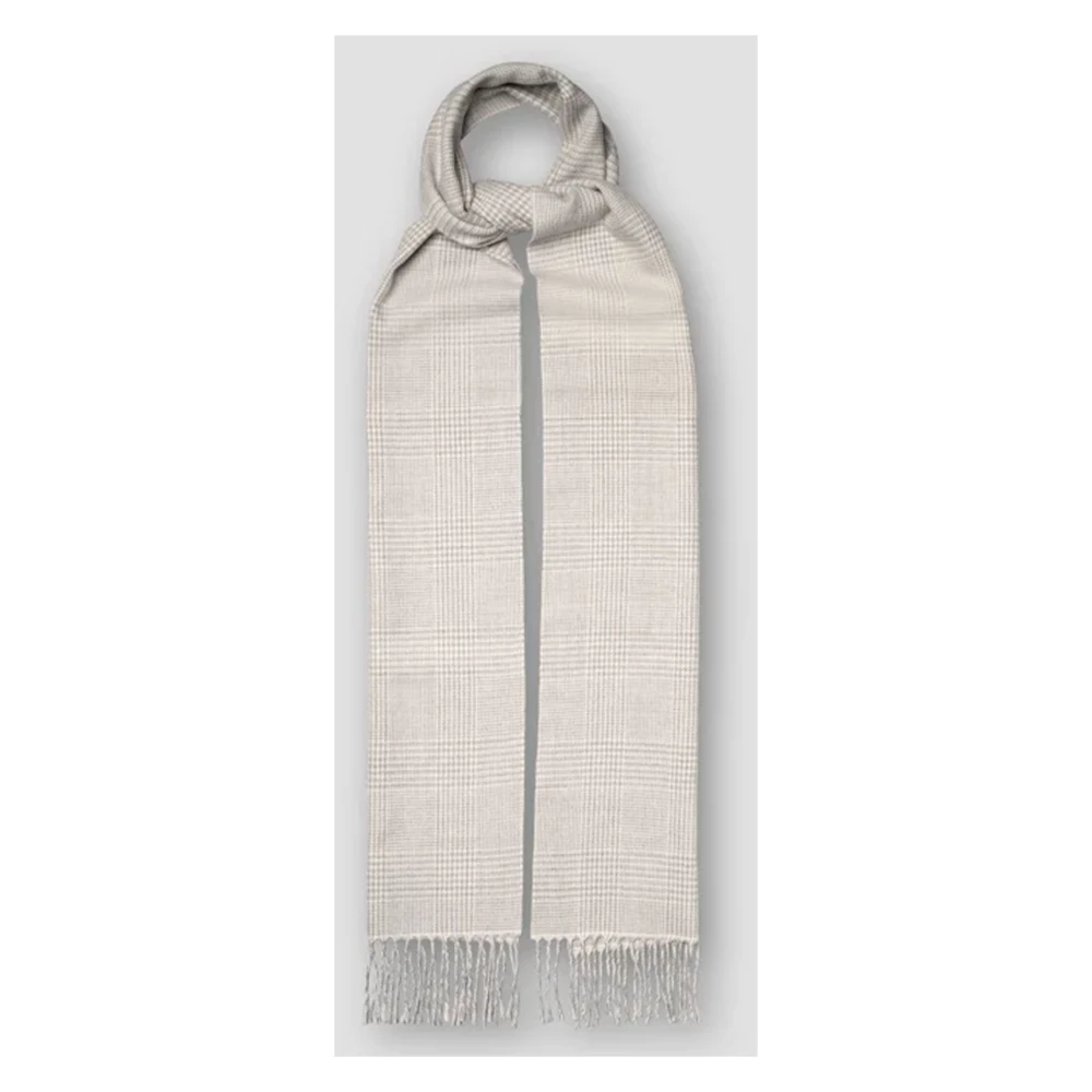 Eton Prince Of Wales Sjaal Grijs Gray Heren