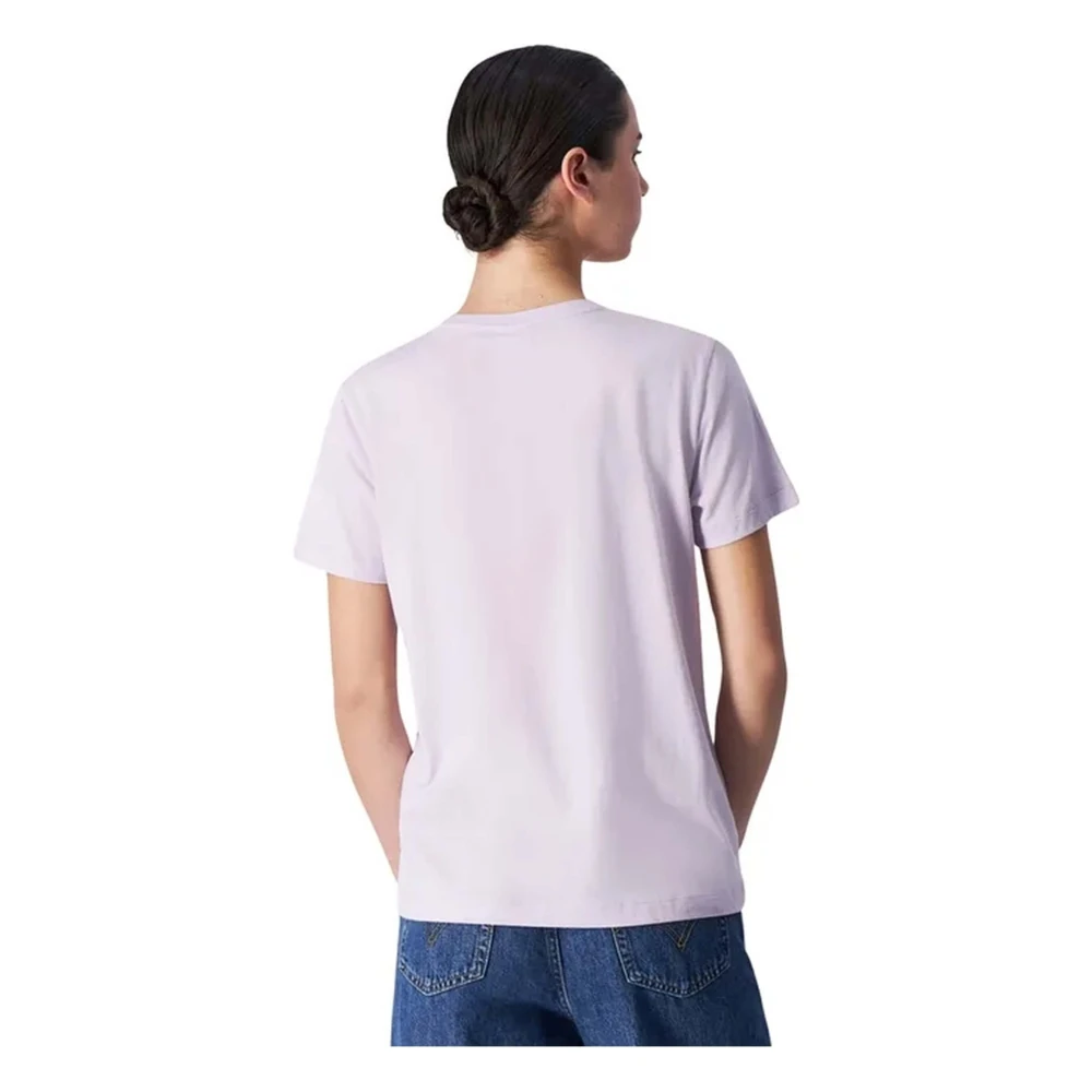 Champion Crewneck T-shirt Purple Dames