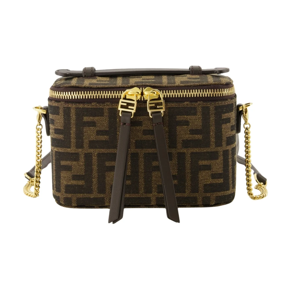 Fendi Women's Brown Jacquard Bucket Bag Autumn-Winter 2025