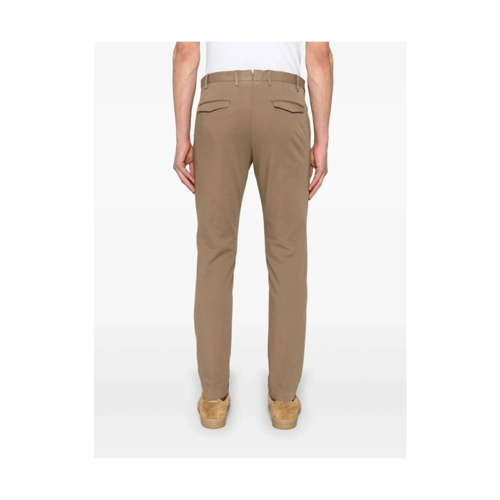 Pt01 Aardebruine Casual Broek Brown Heren