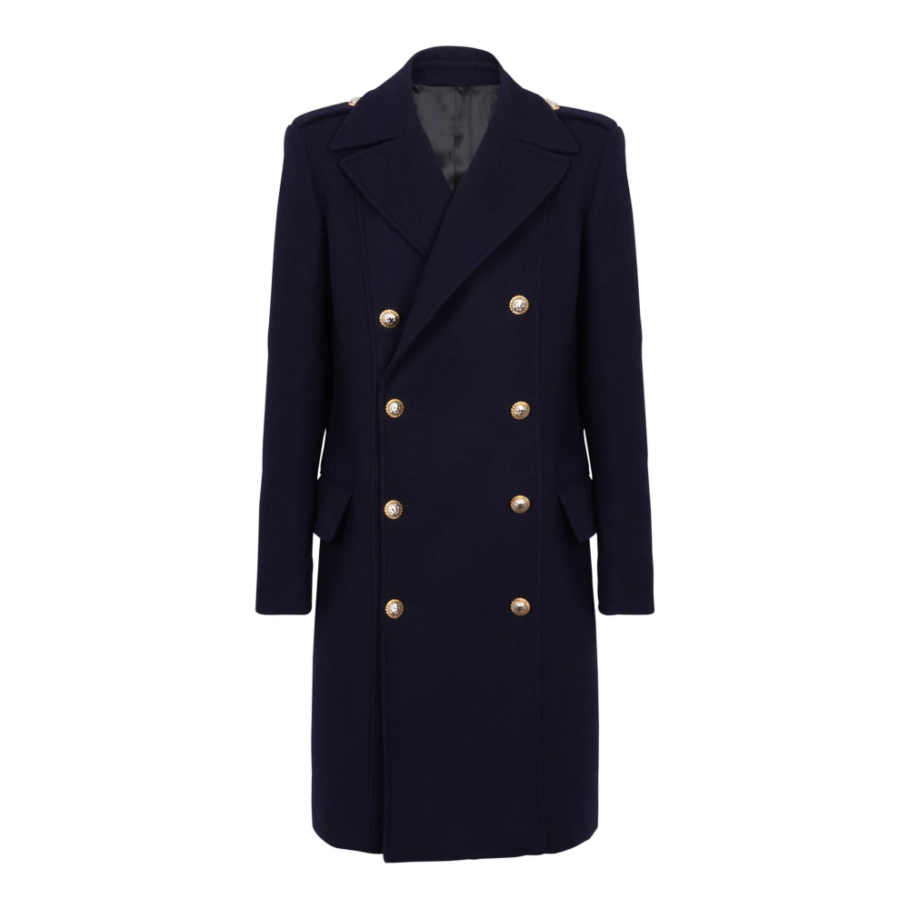 Coats > Double-Breasted Coats - - Balmain - Modalova