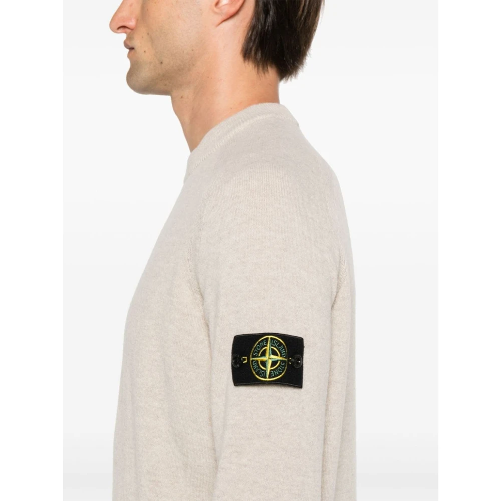 Stone Island Lichte Crewneck Sweaters Beige Heren