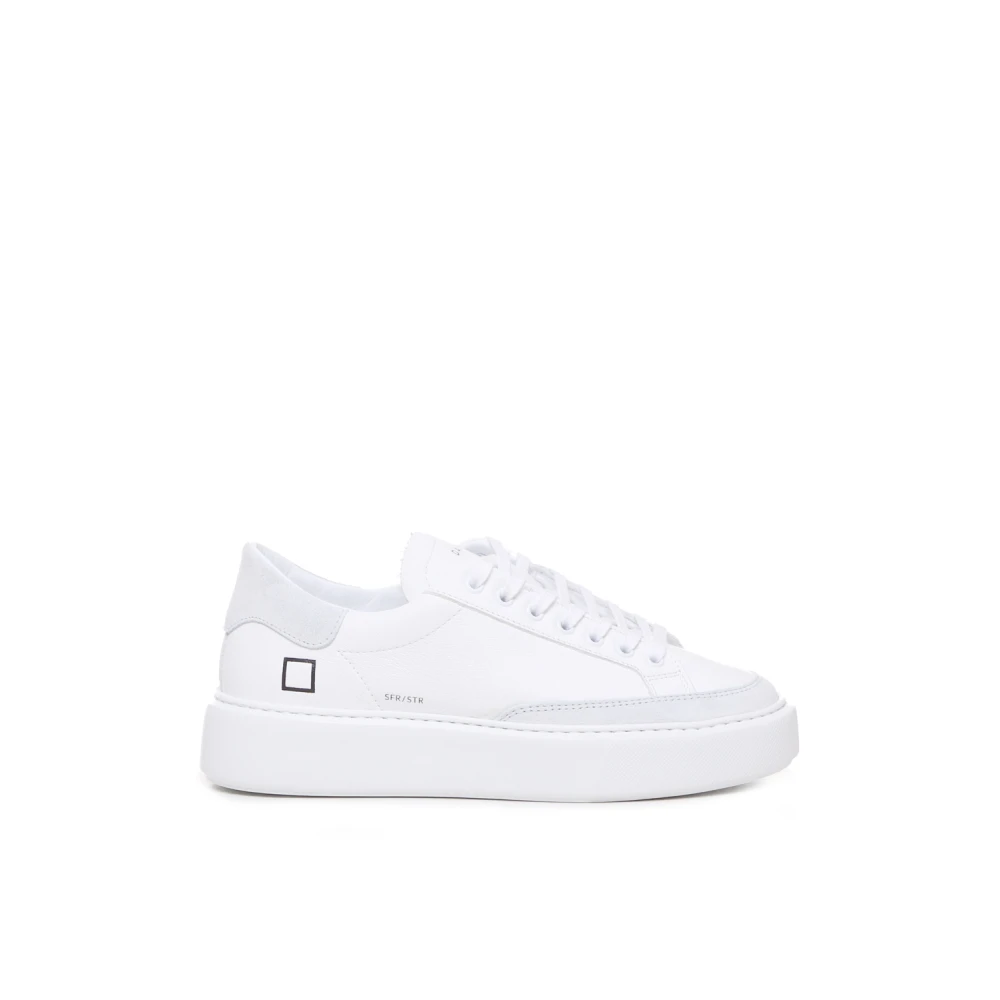 D.a.t.e. Women's White Sneakers,, Stylish Trainers Size 4 Uk