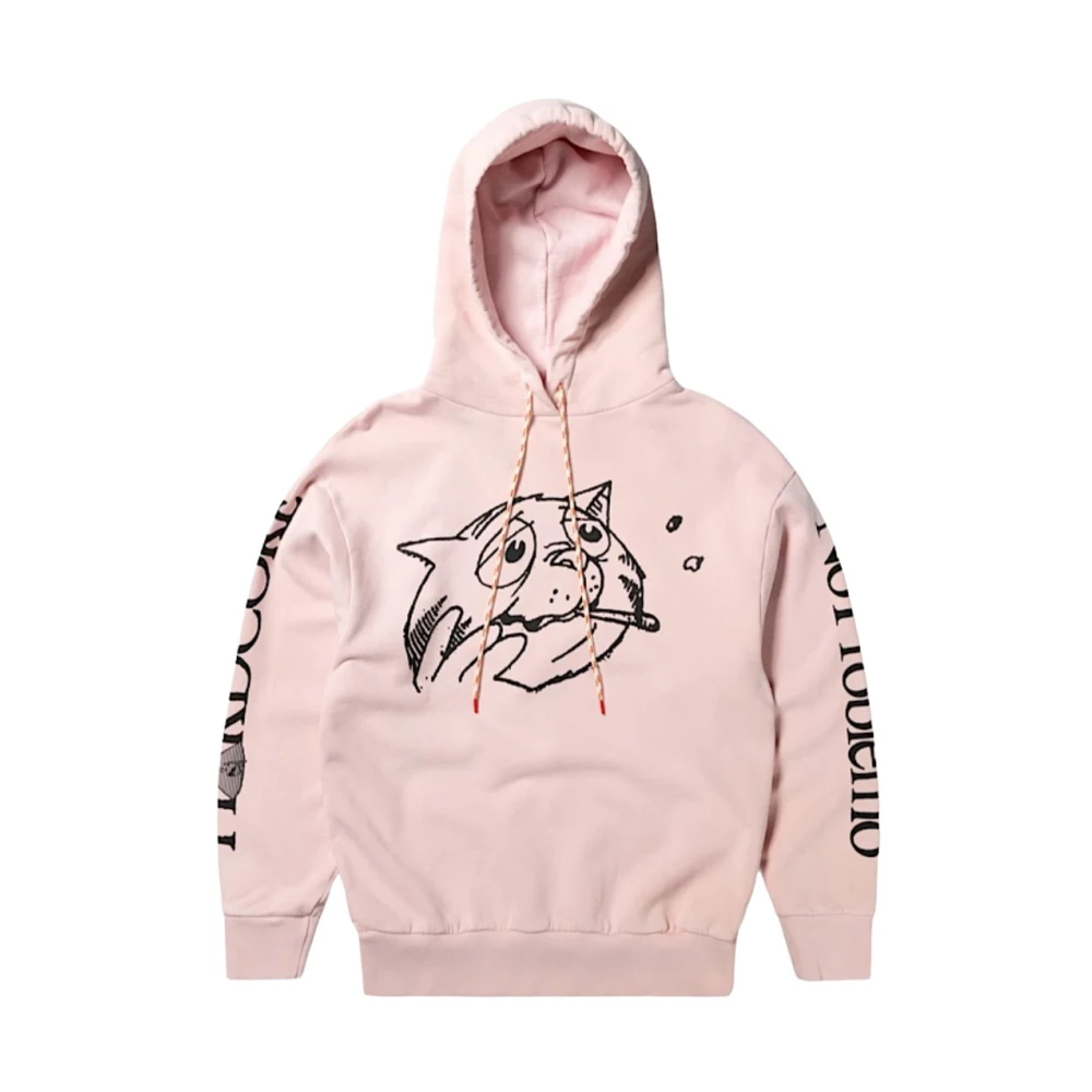 Aries Orolig kattsyra hoodie Pink, Herr