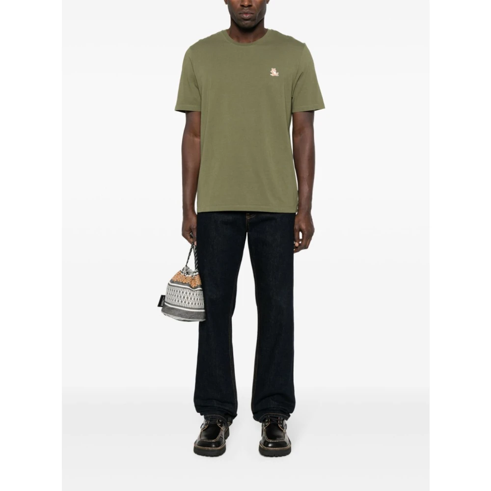 Maison Kitsuné Maison Kitsune T-shirts and Polos Green Heren
