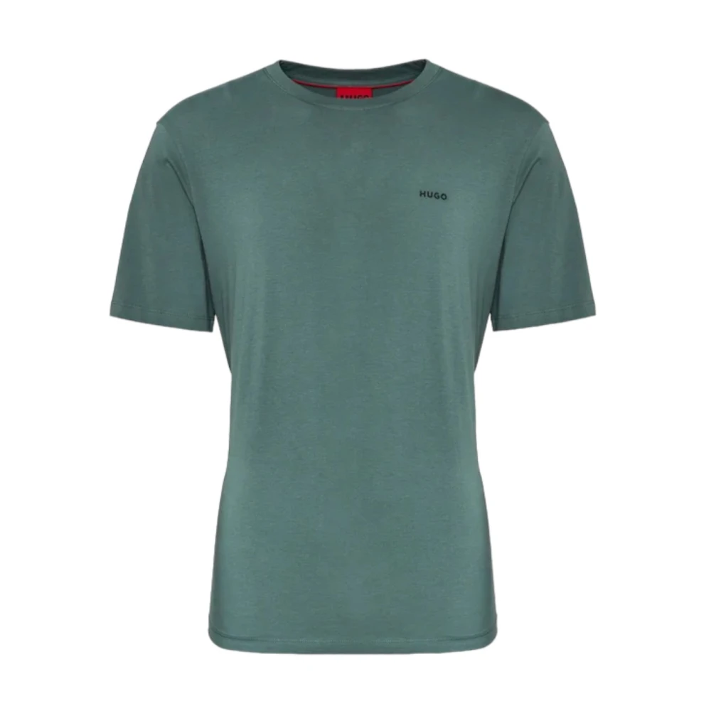 Hugo Boss Katoenen T-Shirt Green Heren