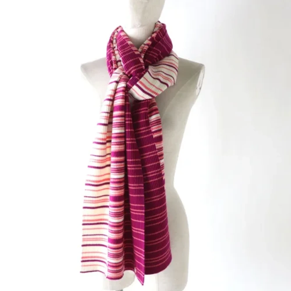 Chanel Vintage Pre-owned Cashmere scarves Pink Dames