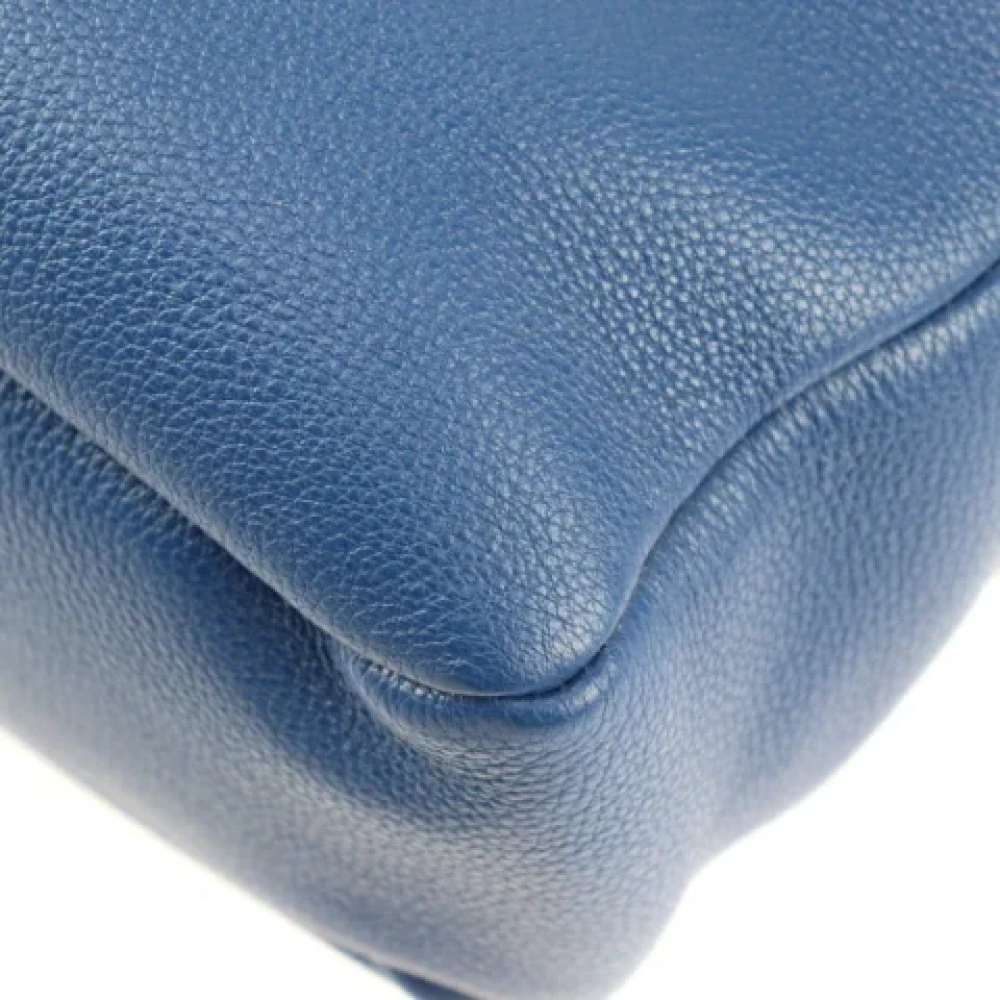 Prada Vintage Pre-owned Leather prada-bags Blue Dames