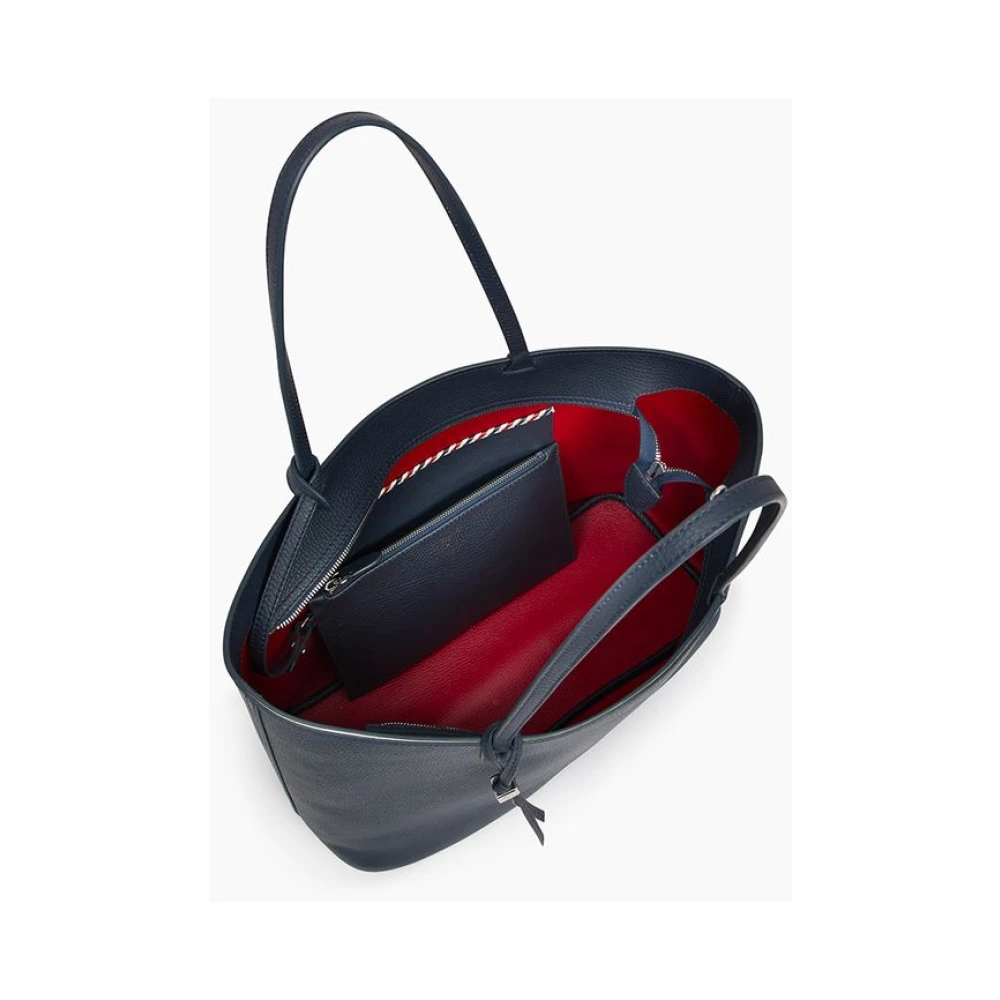 Ines De La Fressange Paris Grote Shopper Schoudertas Blue Dames