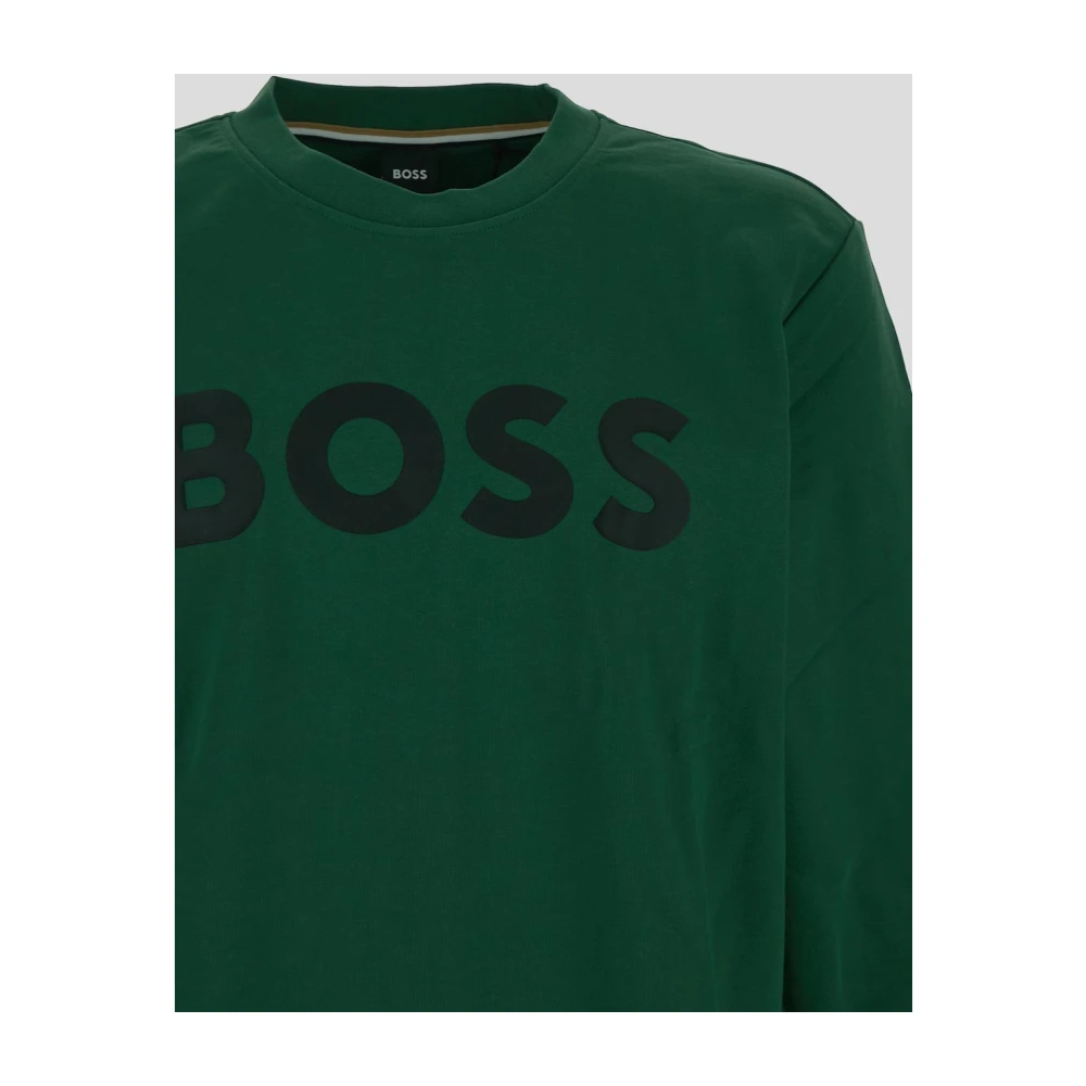 Hugo Boss Sweatshirt van katoen Green Heren
