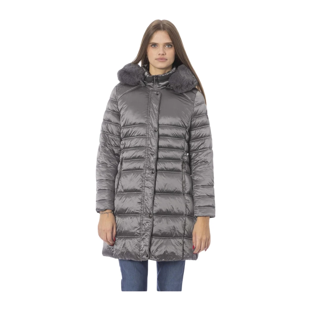 Baldinini Dames Bomberjack met vaste capuchon Gray Dames