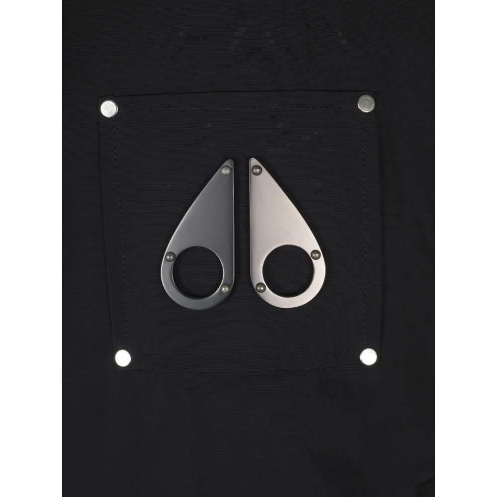 Moose Knuckles Zwarte Granite Peak Parka Jas Black Heren