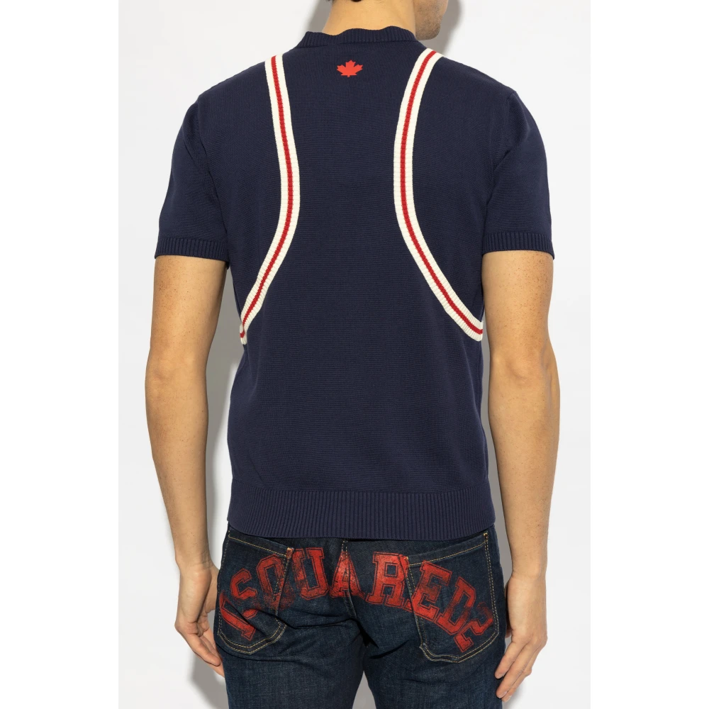 Dsquared2 Trui met logo Blue Heren