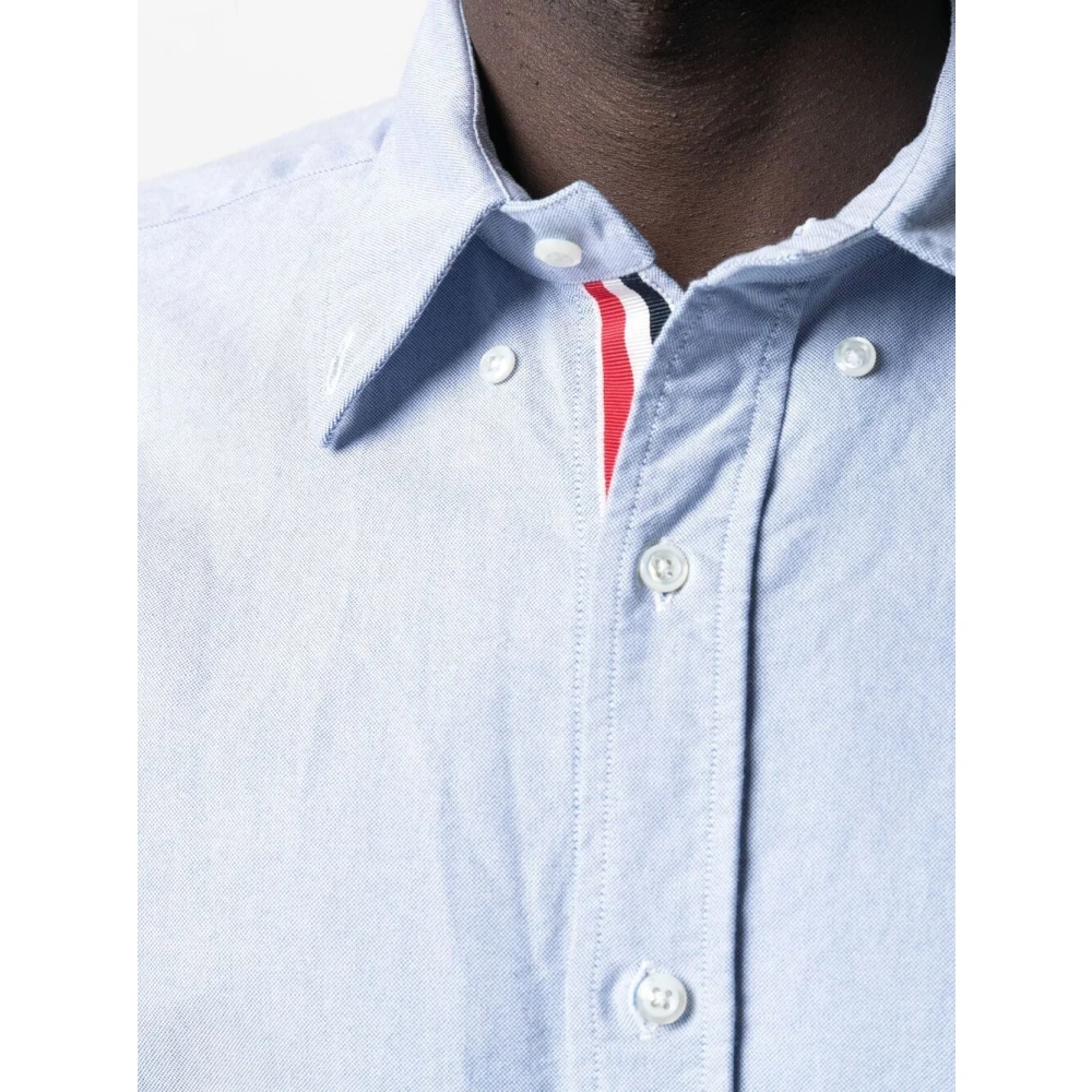 Thom Browne Blauw Klassiek Overhemd Blue Heren