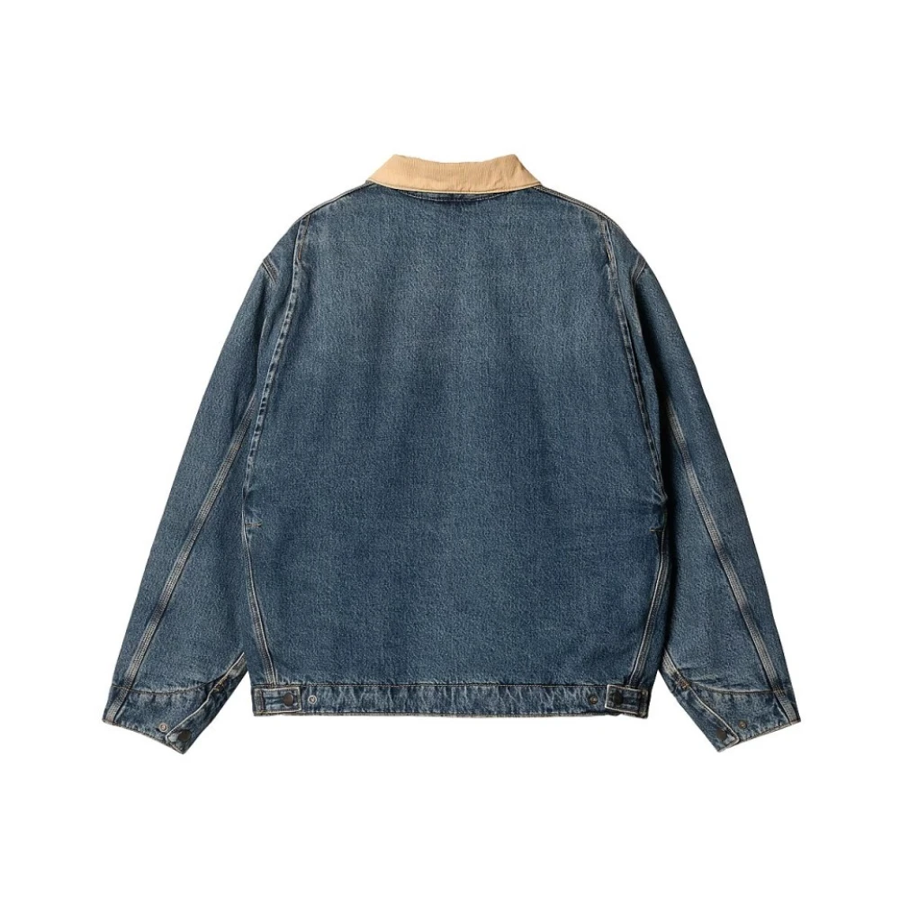 Carhartt WIP Denim ritsjas met fluwelen kraag Blue Heren